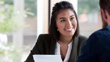 Woman holding document